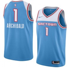 Sacramento Kings #1 Tiny Archibald Jersey -SACTOWN 2019-2020 Light Blue