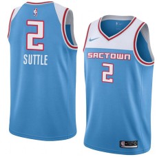 Sacramento Kings #2 Dane Suttle Jersey -SACTOWN 2019-2020 Light Blue