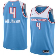 Sacramento Kings #4 Corliss Williamson Jersey -SACTOWN 2019-2020 Light Blue