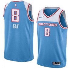 Sacramento Kings #8 Rudy Gay Jersey -SACTOWN 2019-2020 Light Blue