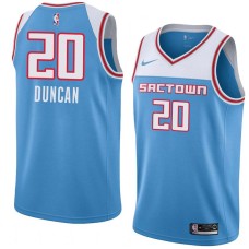 Sacramento Kings #20 Andy Duncan Jersey -SACTOWN 2019-2020 Light Blue