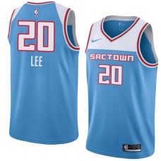 Sacramento Kings #20 Doug Lee Jersey -SACTOWN 2019-2020 Light Blue