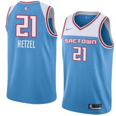 Sacramento Kings #21 Fred Hetzel Jersey -SACTOWN 2019-2020 Light Blue