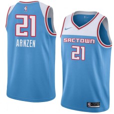 Sacramento Kings #21 Bob Arnzen Jersey -SACTOWN 2019-2020 Light Blue