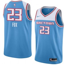 Sacramento Kings #23 Jim Fox Jersey -SACTOWN 2019-2020 Light Blue