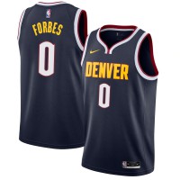 Denver Nuggets #0 Gary Forbes Jersey -Navy