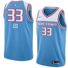 Sacramento Kings #33 Jim Les Jersey -SACTOWN 2019-2020 Light Blue