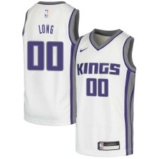 Sacramento Kings #00 Art Long Jersey -White