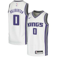 Sacramento Kings #0 Tyrese Haliburton Jersey -White