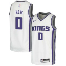 Sacramento Kings #0 Malik Monk Jersey -White