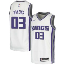 Sacramento Kings #03 Sam Ranzino Jersey -White