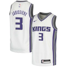 Sacramento Kings #3 Skal Labissiere Jersey -White