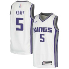 Sacramento Kings #5 Tyus Edney Jersey -White