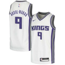 Sacramento Kings #9 Tariq Abdul-Wahad Jersey -White