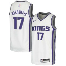 Sacramento Kings #17 Boris Nachamkin Jersey -White