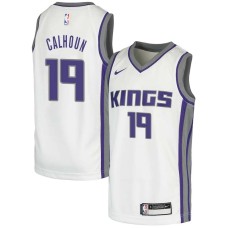 Sacramento Kings #19 Bill Calhoun Jersey -White