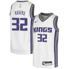 Sacramento Kings #32 Johnny Rogers Jersey -White