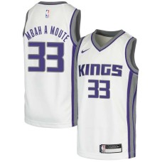 Sacramento Kings #33 Luc Mbah a Moute Jersey -White