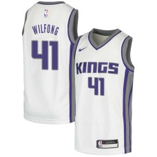 Sacramento Kings #41 Win Wilfong Jersey -White