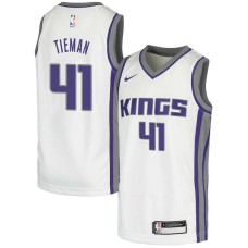 Sacramento Kings #41 Dan Tieman Jersey -White