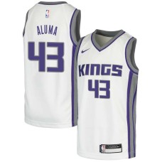 Sacramento Kings #43 Peter Aluma Jersey -White