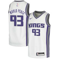 Sacramento Kings #93 Metta World Peace Jersey -White