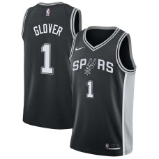 San Antonio Spurs #1 Dion Glover Jersey -Black