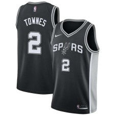 San Antonio Spurs #2 Linton Townes Jersey -Black