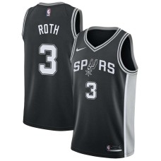 San Antonio Spurs #3 Scott Roth Jersey -Black