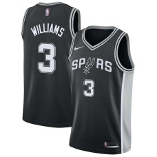 San Antonio Spurs #3 Monty Williams Jersey -Black