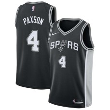 San Antonio Spurs #4 John Paxson Jersey -Black