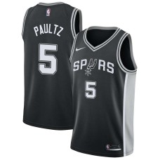 San Antonio Spurs #5 Billy Paultz Jersey -Black