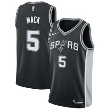 San Antonio Spurs #5 Sam Mack Jersey -Black