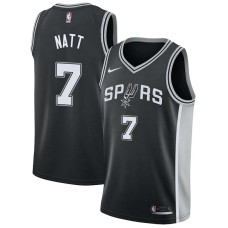 San Antonio Spurs #7 Calvin Natt Jersey -Black