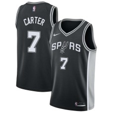 San Antonio Spurs #7 Anthony Carter Jersey -Black