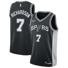 San Antonio Spurs #7 Josh Richardson Jersey -Black