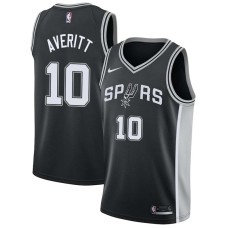 San Antonio Spurs #10 Bird Averitt Jersey -Black