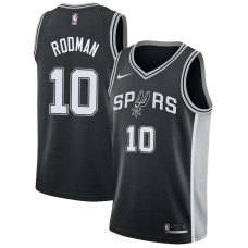 San Antonio Spurs #10 Dennis Rodman Jersey -Black