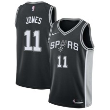 San Antonio Spurs #11 Nick Jones Jersey -Black