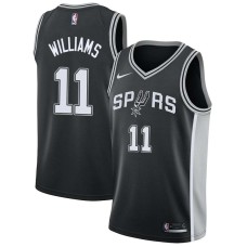 San Antonio Spurs #11 Ray Williams Jersey -Black