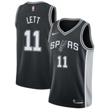 San Antonio Spurs #11 Clifford Lett Jersey -Black