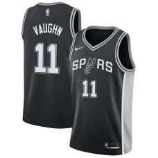 San Antonio Spurs #11 Jacque Vaughn Jersey -Black