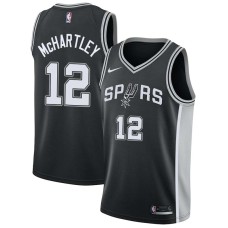 San Antonio Spurs #12 Maurice McHartley Jersey -Black