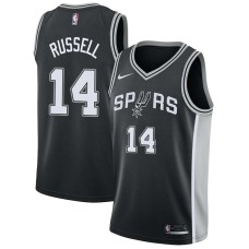 San Antonio Spurs #14 Rubin Russell Jersey -Black