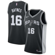 San Antonio Spurs #16 Aron Baynes Jersey -Black