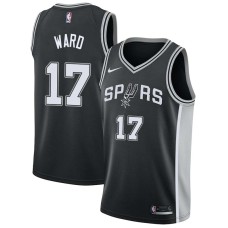 San Antonio Spurs #17 Charlie Ward Jersey -Black