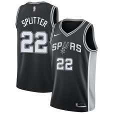 San Antonio Spurs #22 Tiago Splitter Jersey -Black