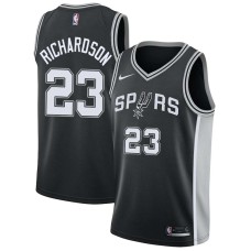 San Antonio Spurs #23 Jeremy Richardson Jersey -Black