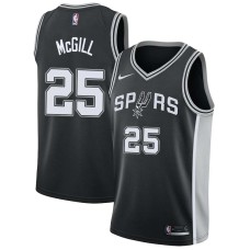 San Antonio Spurs #25 Bill McGill Jersey -Black