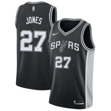 San Antonio Spurs #27 Caldwell Jones Jersey -Black